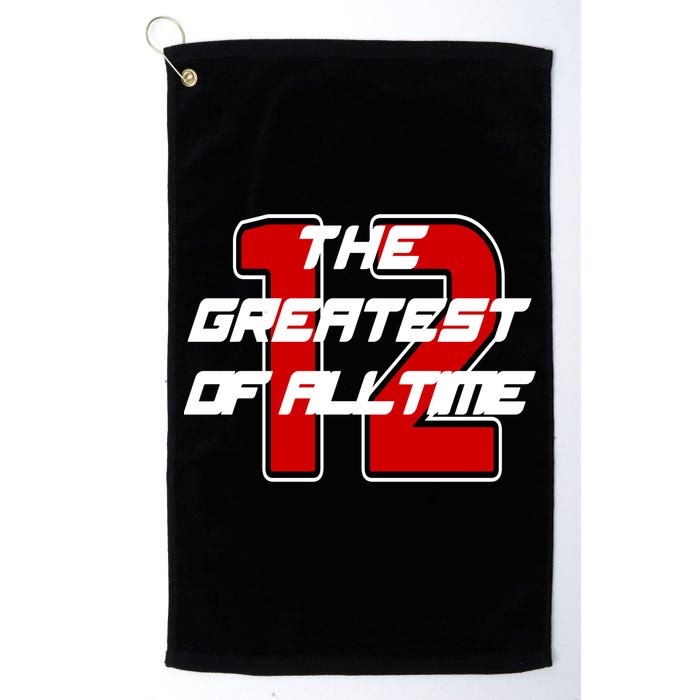 Brady 12 GOAT The Greatest Of All Time Golf Towel
