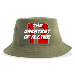 Brady 12 GOAT The Greatest Of All Time Sustainable Bucket Hat