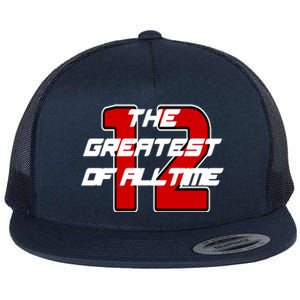 Brady 12 GOAT The Greatest Of All Time Flat Bill Trucker Hat