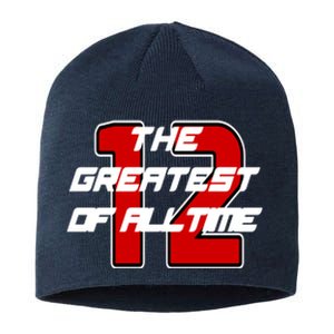 Brady 12 GOAT The Greatest Of All Time Sustainable Beanie