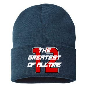 Brady 12 GOAT The Greatest Of All Time Sustainable Knit Beanie