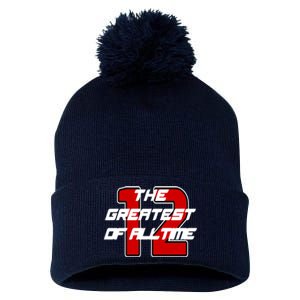 Brady 12 GOAT The Greatest Of All Time Pom Pom 12in Knit Beanie