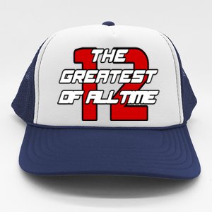 Brady 12 GOAT The Greatest Of All Time Trucker Hat