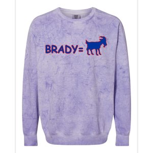 Brady Equals The Goat New England Colorblast Crewneck Sweatshirt