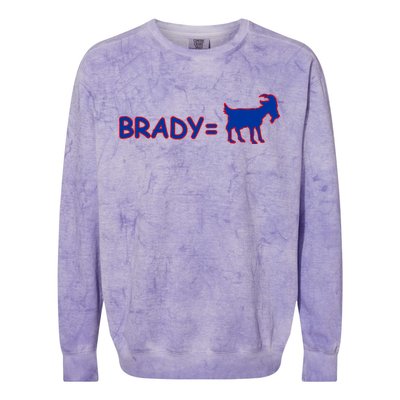 Brady Equals The Goat New England Colorblast Crewneck Sweatshirt