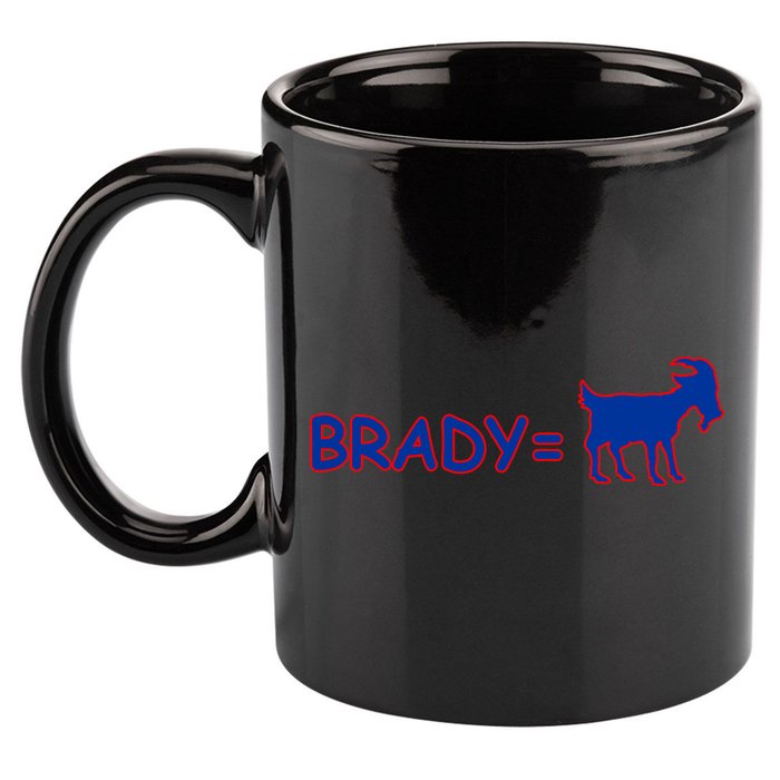 Brady Equals The Goat New England 11oz C Handle Ceramic Mug