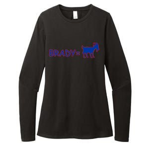 Brady Equals The Goat New England Womens CVC Long Sleeve Shirt