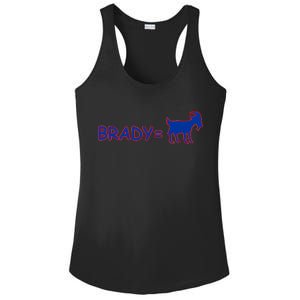 Brady Equals The Goat New England Ladies PosiCharge Competitor Racerback Tank