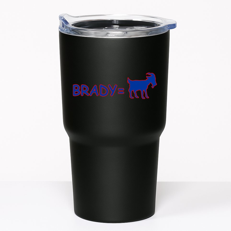 Brady Equals The Goat New England Tumbler