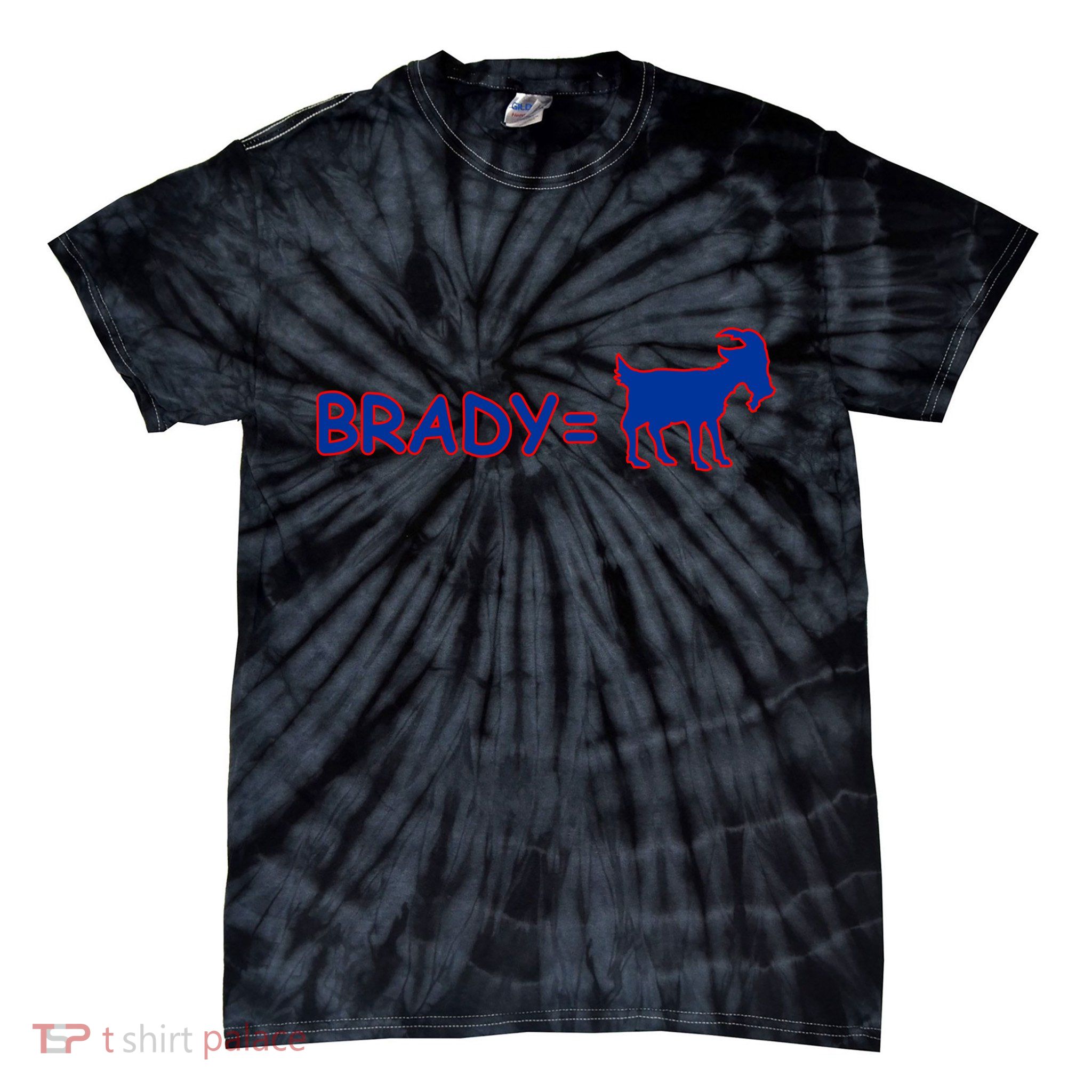 Brady Equals The Goat New England Tie-Dye T-Shirt