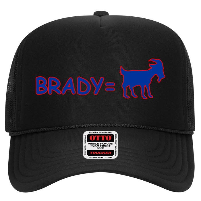 Brady Equals The Goat New England Trucker Hat