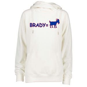 Brady Equals The Goat New England Womens Funnel Neck Pullover Hood