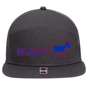 Brady Equals The Goat New England 7 Panel Mesh Trucker Snapback Hat