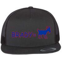 Brady Equals The Goat New England Flat Bill Trucker Hat