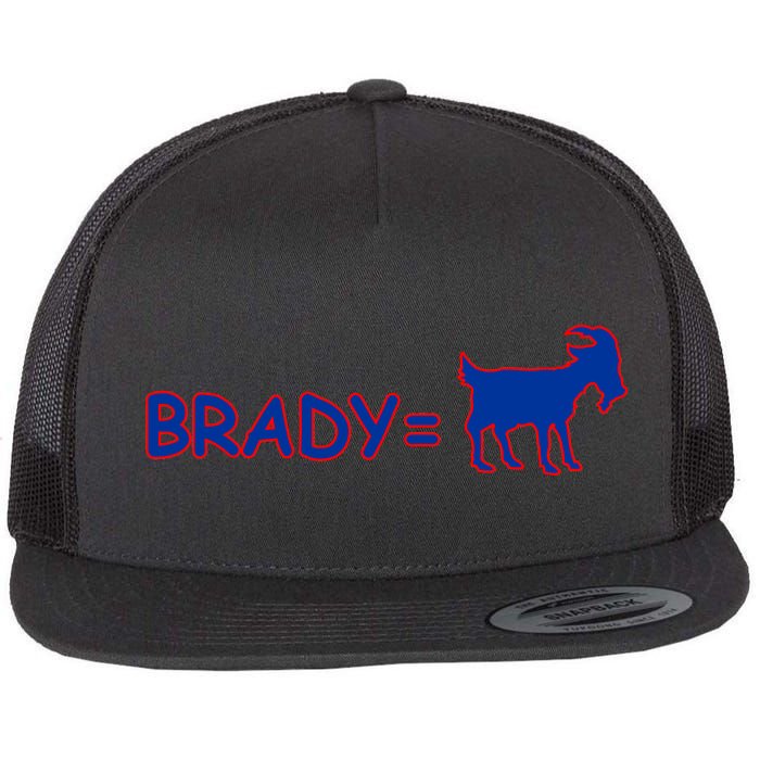 Brady Equals The Goat New England Flat Bill Trucker Hat