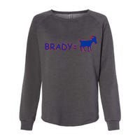 Brady Equals The Goat New England Womens California Wash Sweatshirt