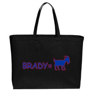 Brady Equals The Goat New England Cotton Canvas Jumbo Tote