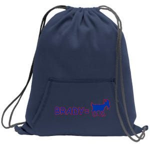 Brady Equals The Goat New England Sweatshirt Cinch Pack Bag