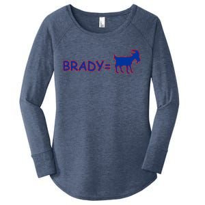 Brady Equals The Goat New England Women's Perfect Tri Tunic Long Sleeve Shirt