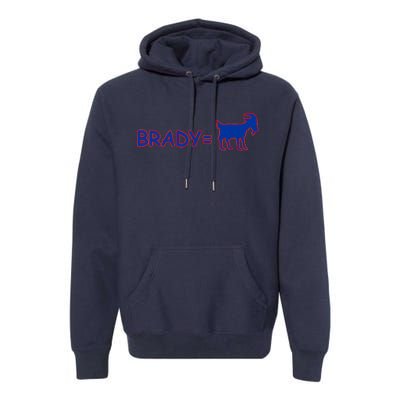 Brady Equals The Goat New England Premium Hoodie