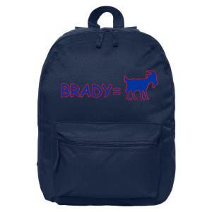 Brady Equals The Goat New England 16 in Basic Backpack