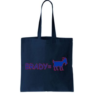 Brady Equals The Goat New England Tote Bag