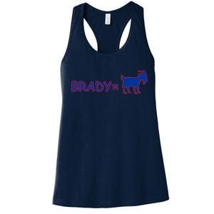 Brady Equals The Goat New England Women's Racerback Tank