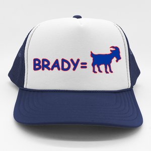 Brady Equals The Goat New England Trucker Hat