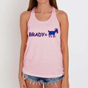 Brady Equals The Goat New England Women's Knotted Racerback Tank