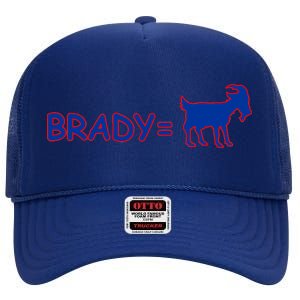 Brady Equals The Goat New England High Crown Mesh Back Trucker Hat