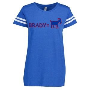 Brady Equals The Goat New England Enza Ladies Jersey Football T-Shirt