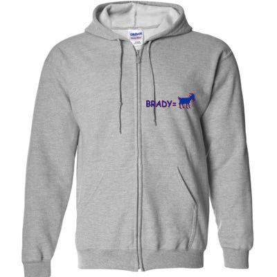 Brady Equals The Goat New England Full Zip Hoodie