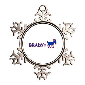 Brady Equals The Goat New England Metallic Star Ornament