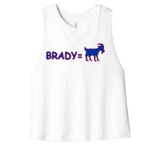 Brady Equals The Goat New England Women's Racerback Cropped Tank