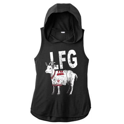 Brady Goat LFG Ladies PosiCharge Tri-Blend Wicking Draft Hoodie Tank