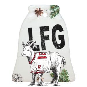 Brady Goat LFG Ceramic Bell Ornament