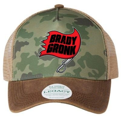 Brady Gronk Tampa Bay Flag Legacy Tie Dye Trucker Hat