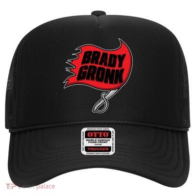 Brady Gronk Tampa Bay Flag High Crown Mesh Back Trucker Hat