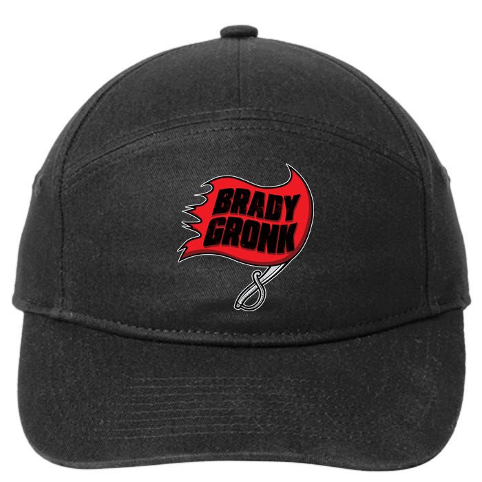 Brady Gronk Tampa Bay Flag 7-Panel Snapback Hat