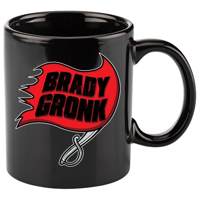 Brady Gronk Tampa Bay Flag 11oz C Handle Ceramic Mug