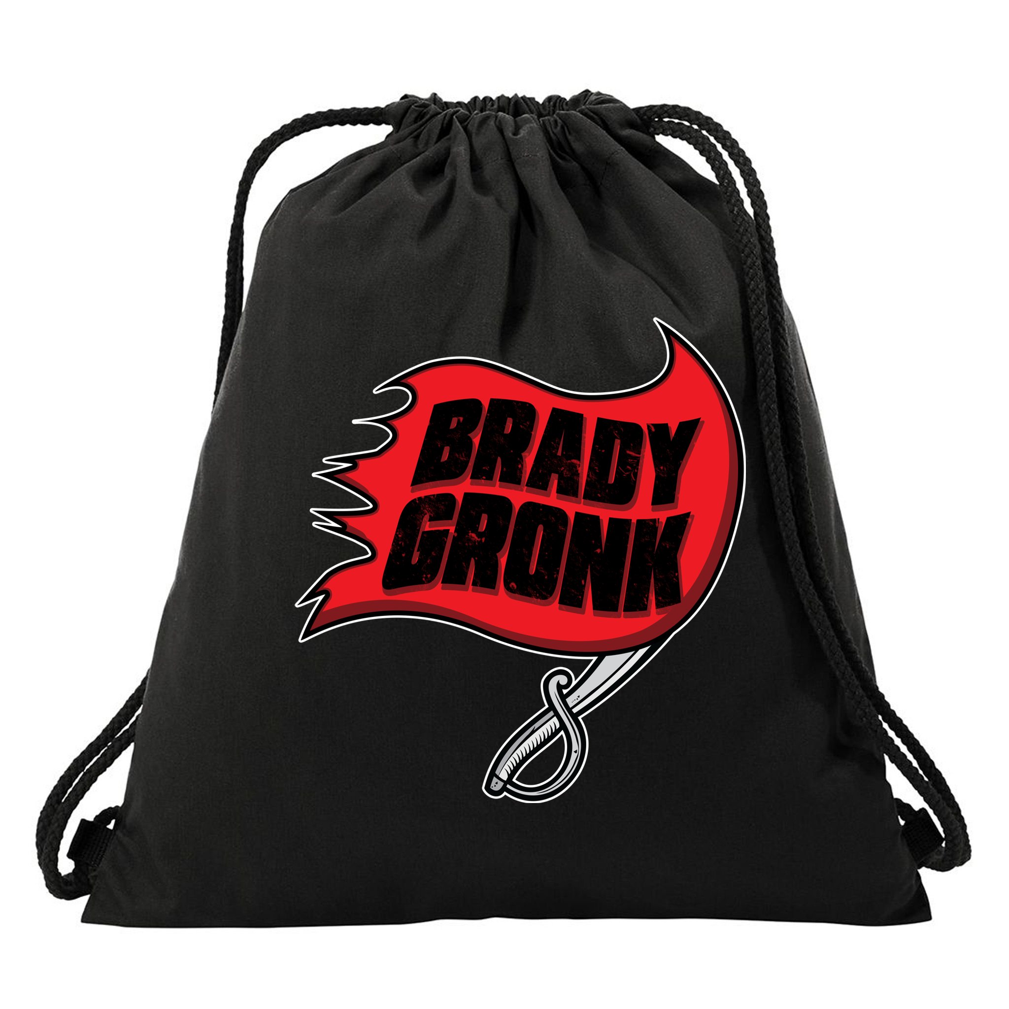 Brady Gronk Tampa Bay Flag Drawstring Bag