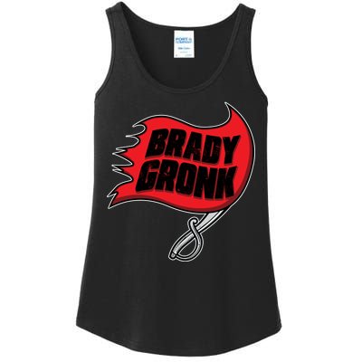 Brady Gronk Tampa Bay Flag Ladies Essential Tank