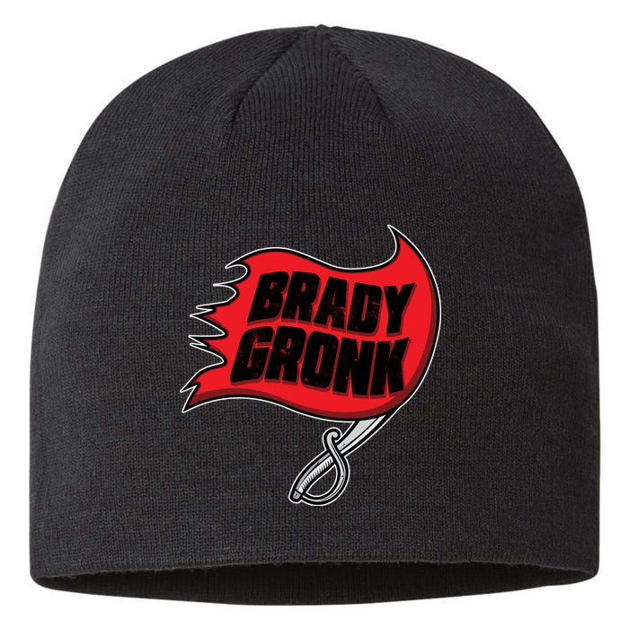 Brady Gronk Tampa Bay Flag Sustainable Beanie