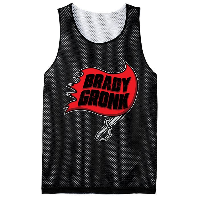 Brady Gronk Tampa Bay Flag Mesh Reversible Basketball Jersey Tank