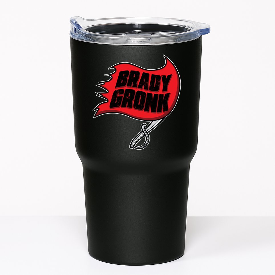 Brady Gronk Tampa Bay Flag Tumbler