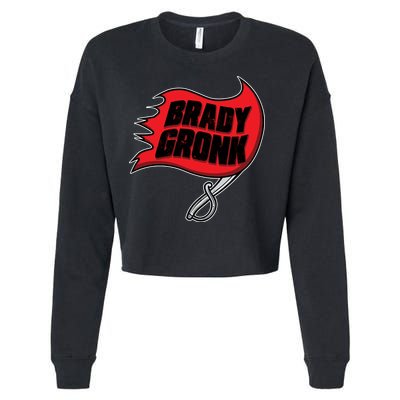 Brady Gronk Tampa Bay Flag Cropped Pullover Crew