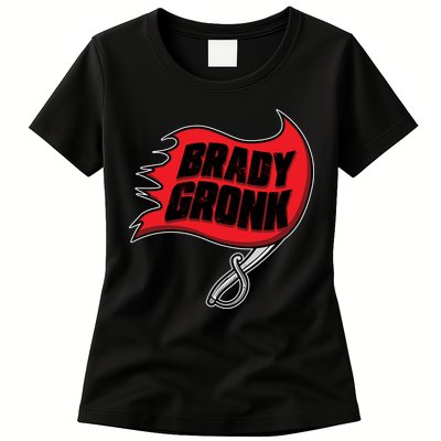 Brady Gronk Tampa Bay Flag Womens T-Shirt