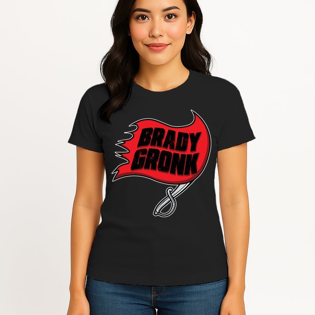 Brady Gronk Tampa Bay Flag Womens T-Shirt