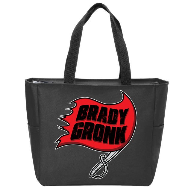 Brady Gronk Tampa Bay Flag Zip Tote Bag