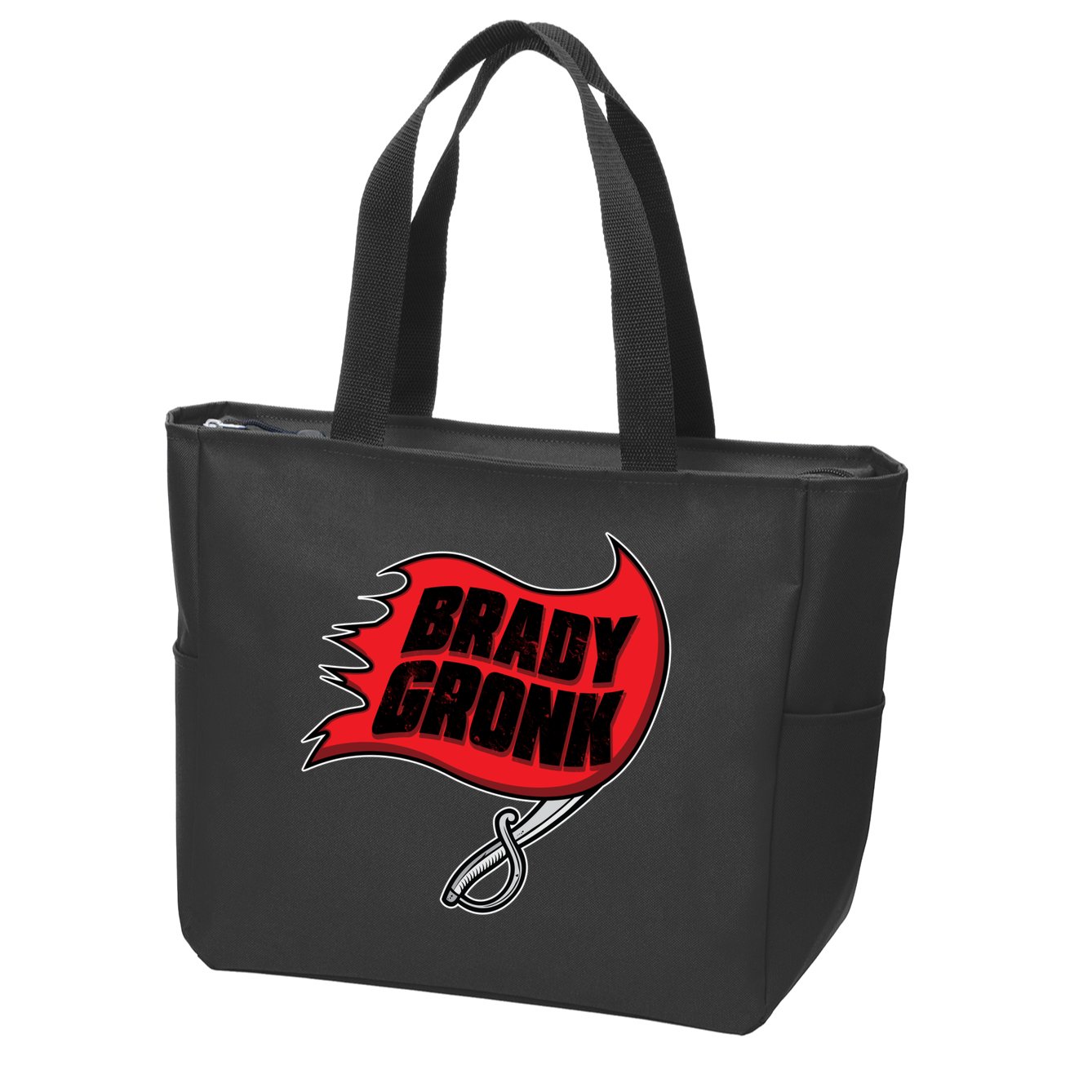 Brady Gronk Tampa Bay Flag Zip Tote Bag